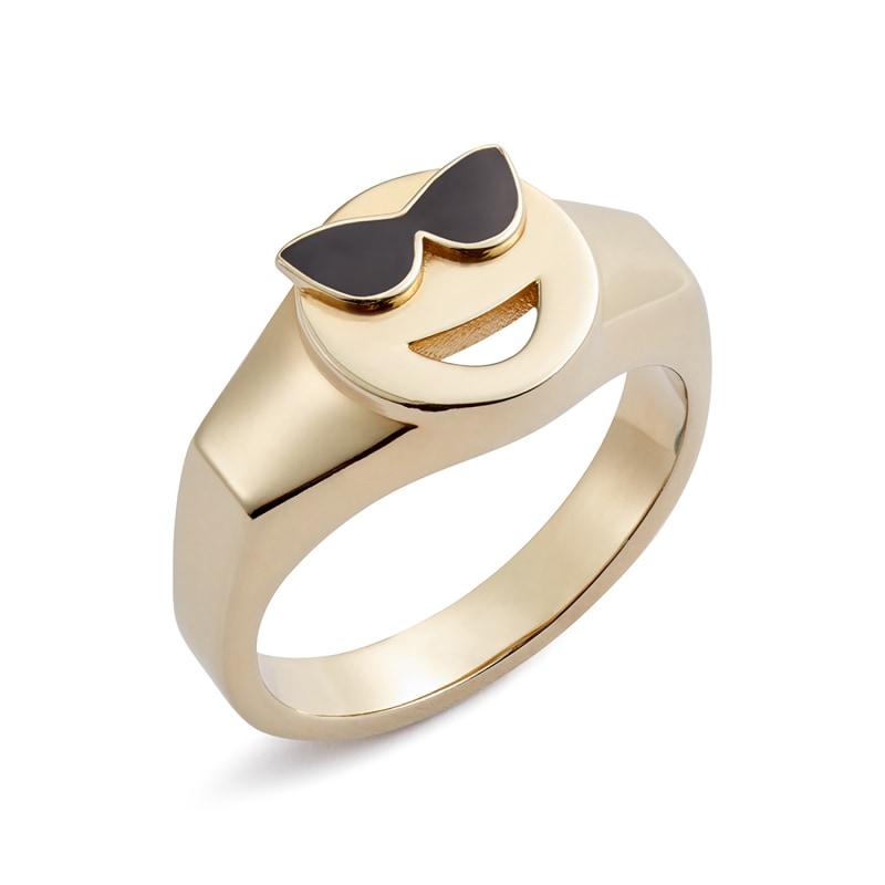 Smiley signet ring new arrivals