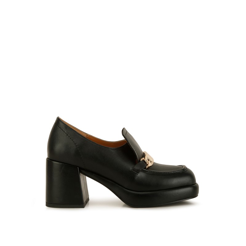 Metallic on sale platform loafers