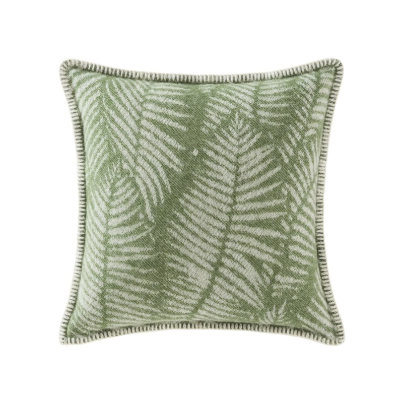 Thumbnail of Mossy Green Fern Wool Cushion image