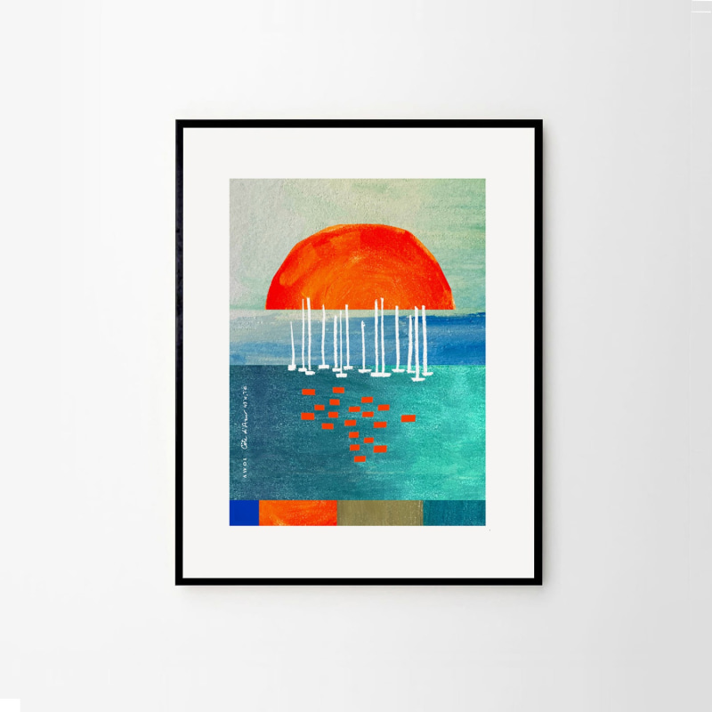 Thumbnail of French Riviera Travel Poster: Sunrises & Sunsets Of The CôTe D'azur C image