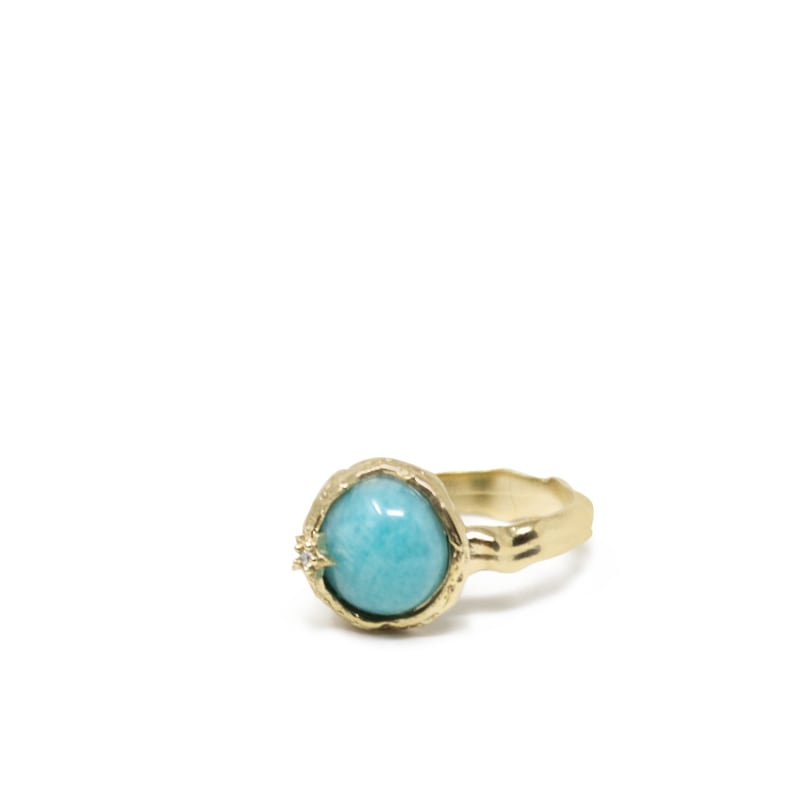 Thumbnail of Ad Astra Gold-Plated Amazonite Ring image