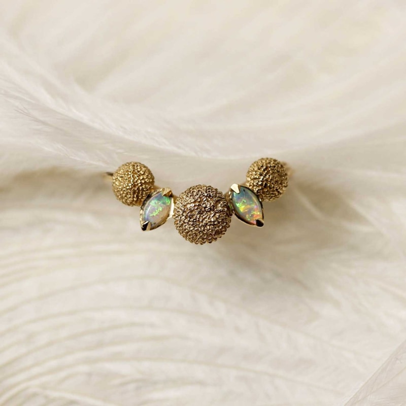 Thumbnail of Dahlia Opal Ring - Gold image