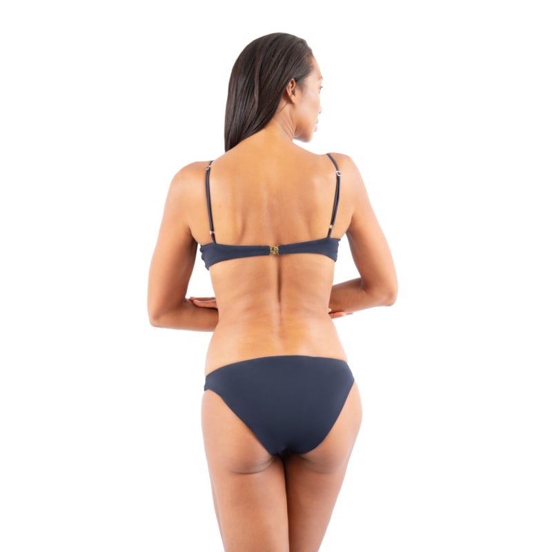 Thumbnail of Canggu Low Waist Bikini In Dark Blue Pebble image