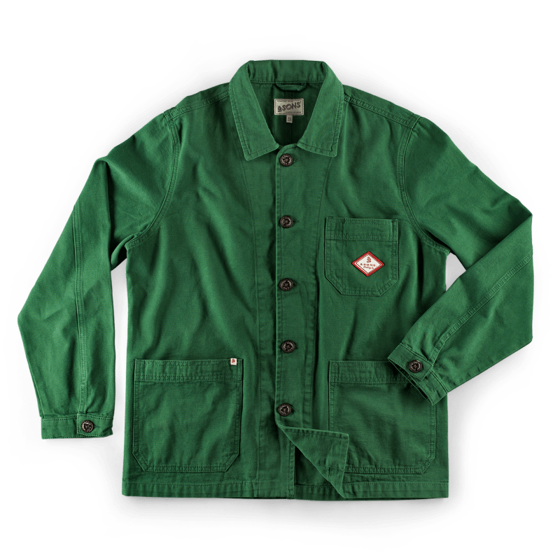 Sons Green Bolt Chore Jacket by SONS Trading Co