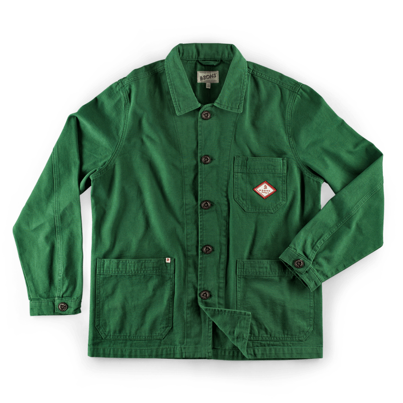 Thumbnail of &Sons Green Bolt Chore Jacket image