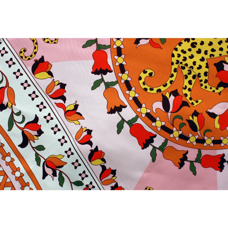 Thumbnail of Double Sided Silk Scarf Of Tropical Love image