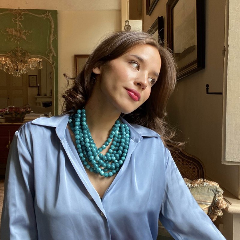 Turquoise necklace cheap