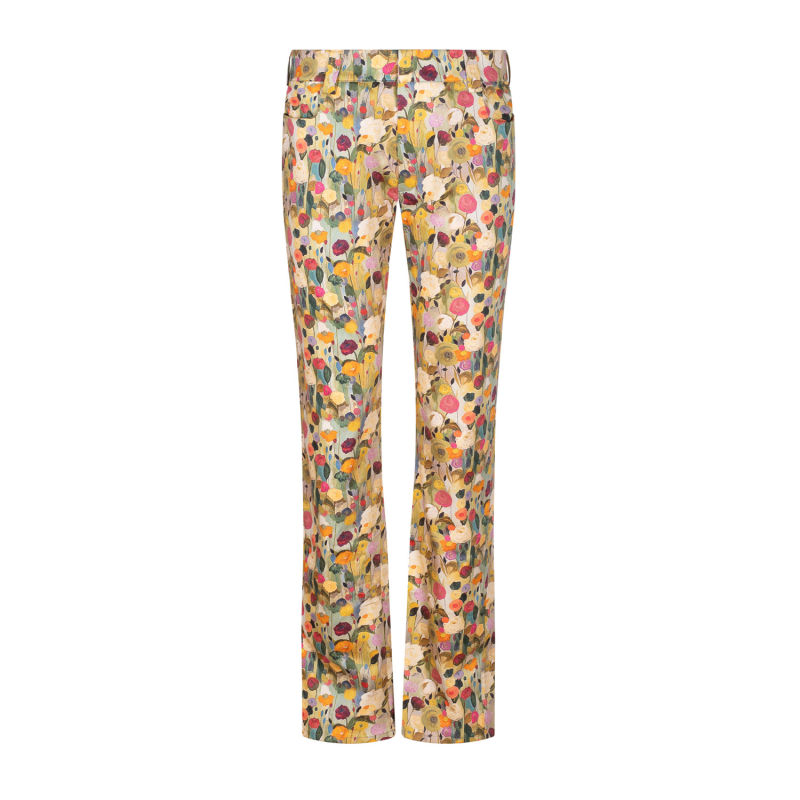 Thumbnail of Multicoloured Floral Straight Cut Jeans image