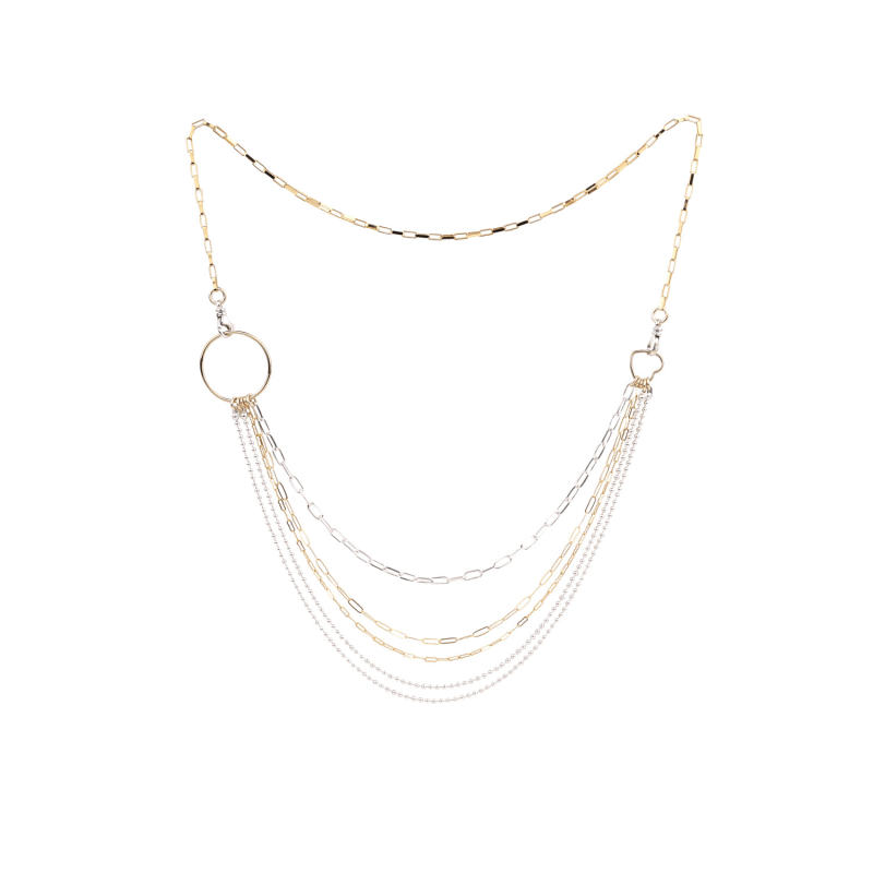 925 sterling silver 2024 multi layer necklace