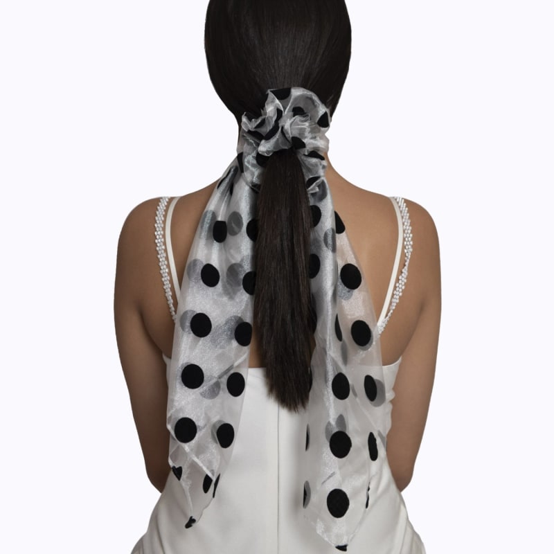 Thumbnail of Polka Dot Scarf Scrunchie image