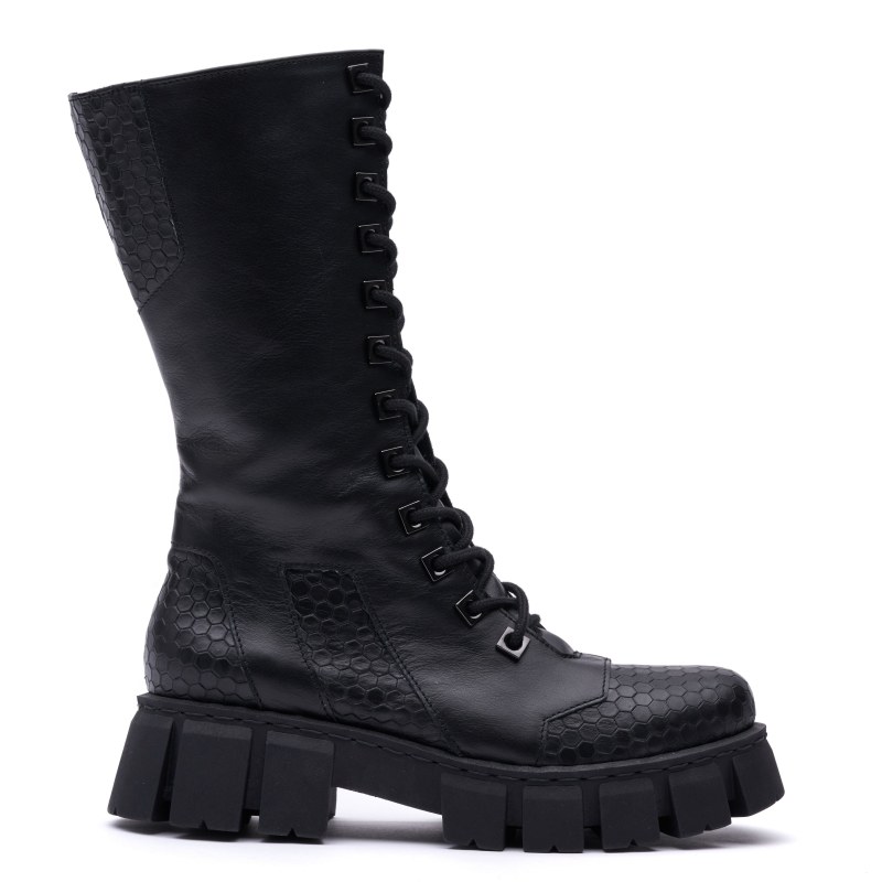 Thumbnail of "Combat Lace Up Boots, Black" image