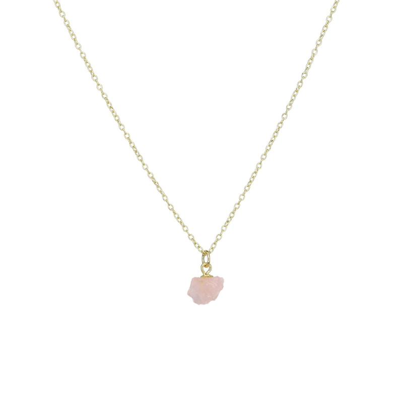 Thumbnail of Mini Lover - Rose Quartz Crystal Gold image