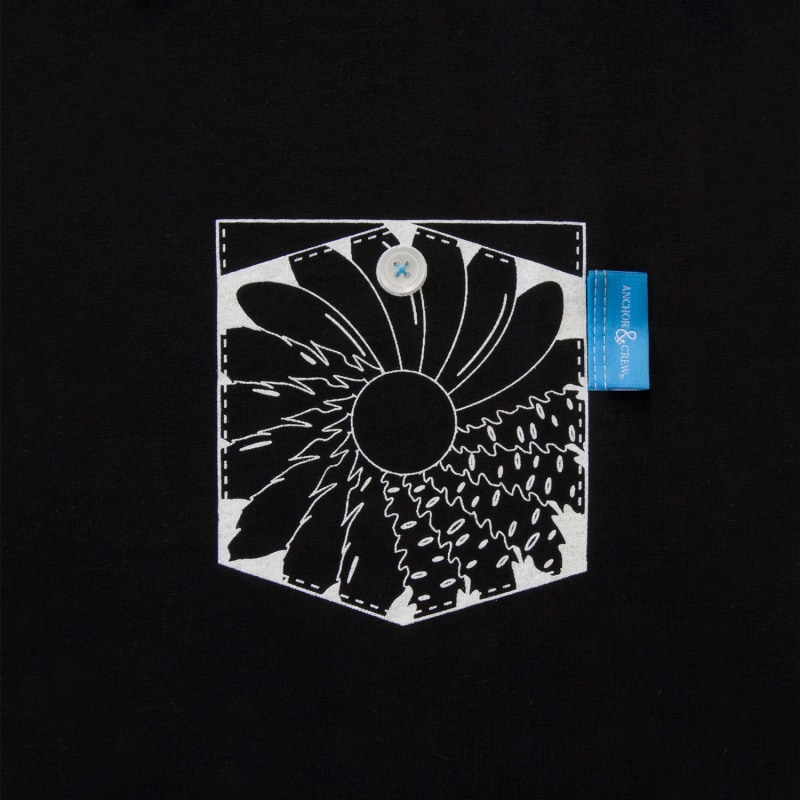 Thumbnail of Noir Black Explorer Print Organic Cotton T-Shirt (Womens) image