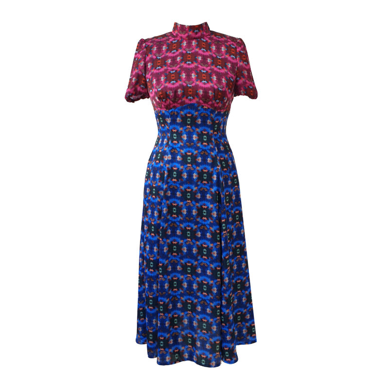 Thumbnail of Slow Dance Blue And Pink Dress In Crystal Print image