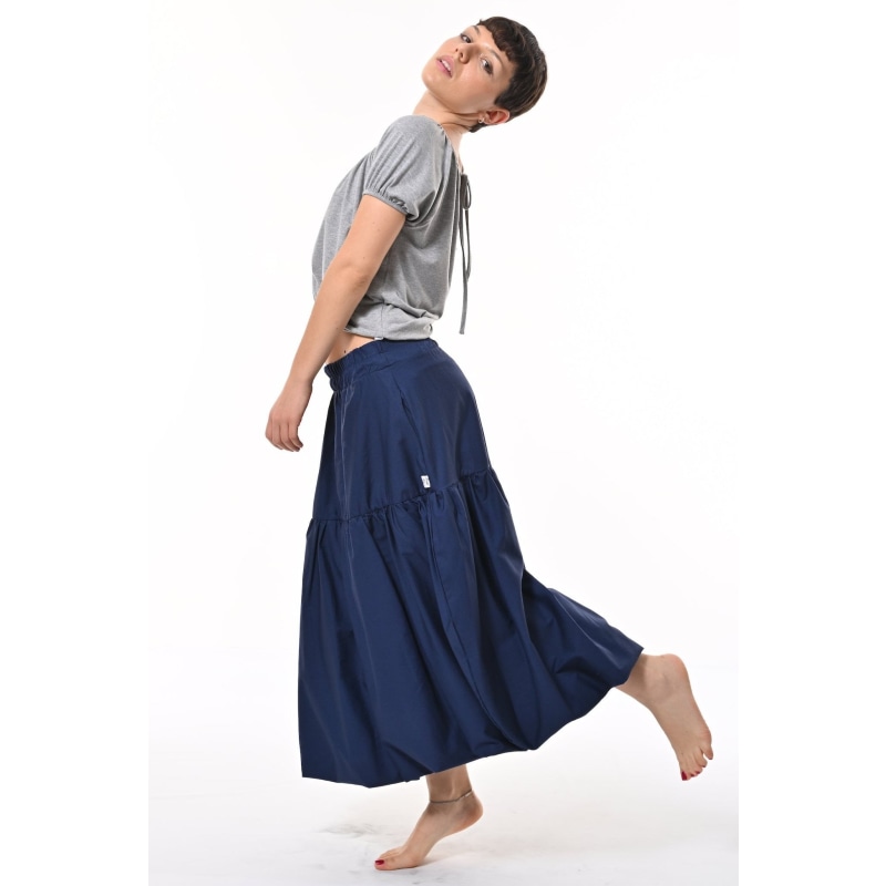 Midi skirt navy blue sale
