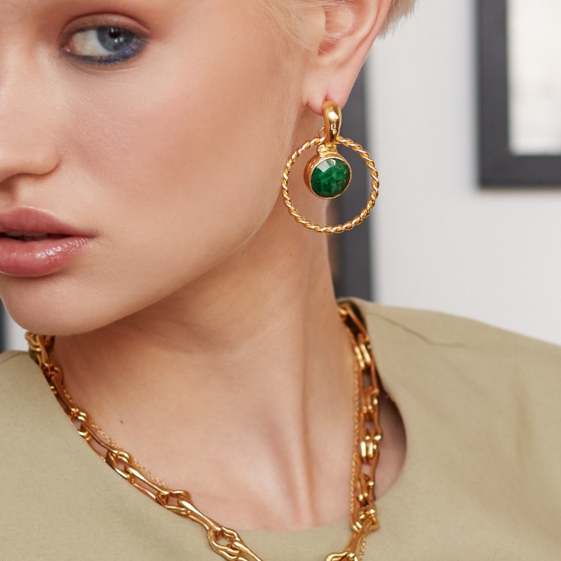 Stylish hoop earrings outlet