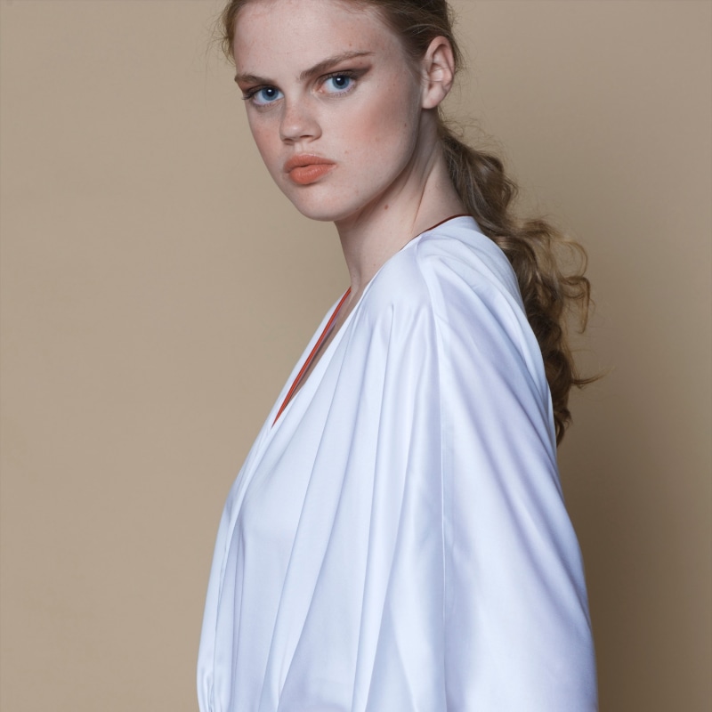 Thumbnail of Vegan Silk Bamboo Zen Robe Dressing Gown White image