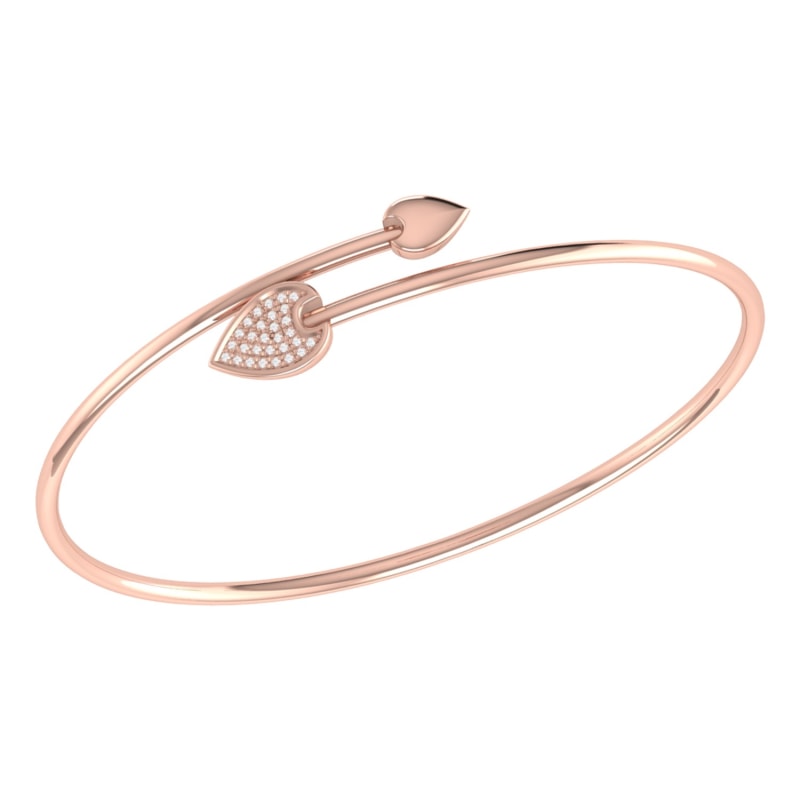 Thumbnail of Raindrop Bangle In 14 Kt Rose Gold Vermeil On Sterling Silver image