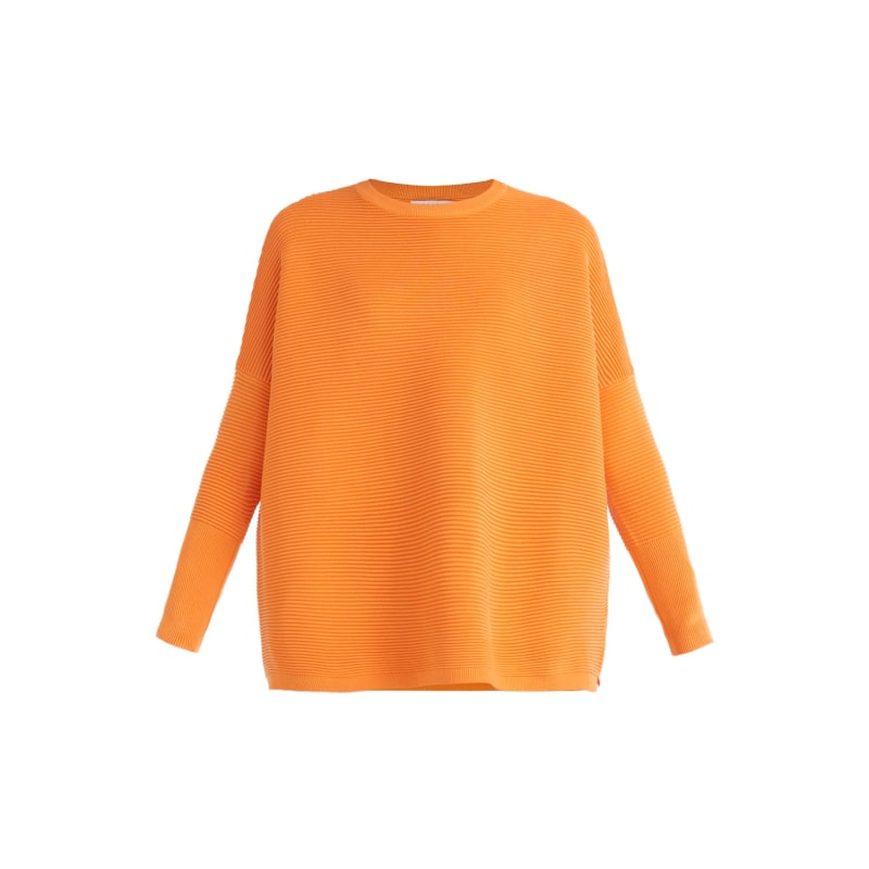 Thumbnail of Paisie Ribbed Jumper In Orange image