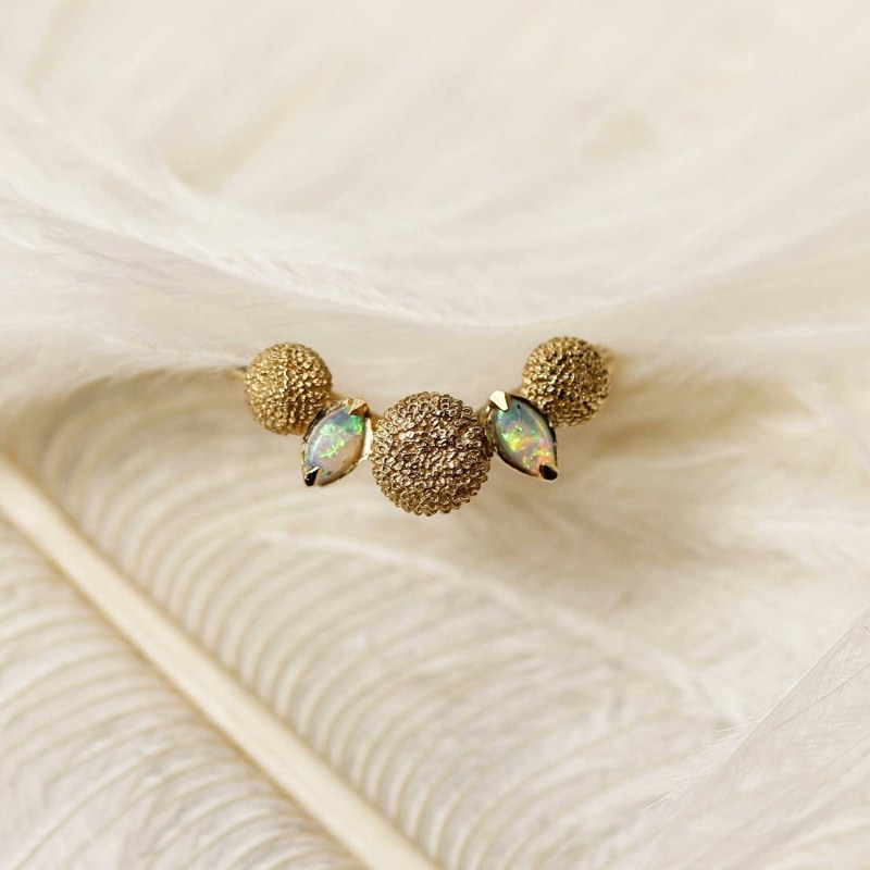 Thumbnail of Dahlia Opal Ring - Gold image