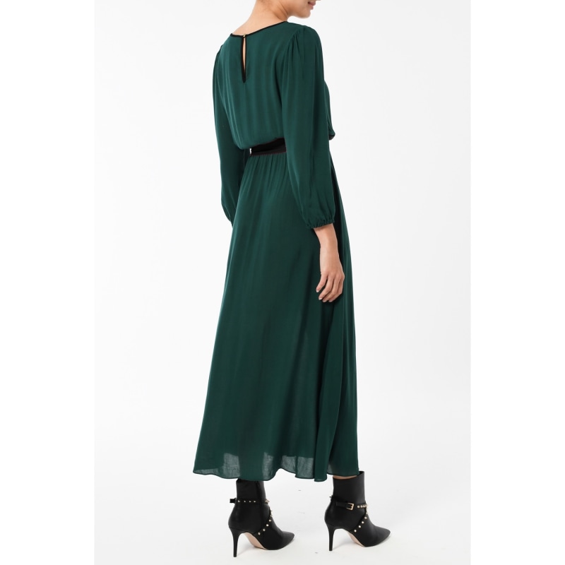 Thumbnail of Midi Jojo Dress Bottle Green Rayon image