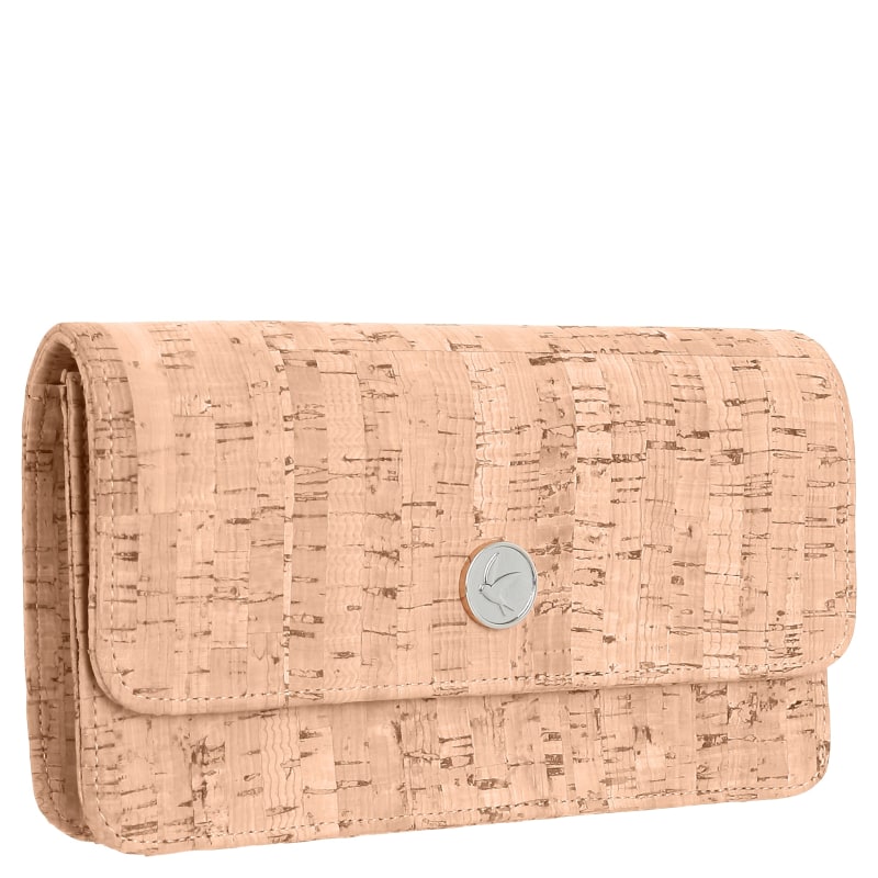 Thumbnail of Sara Chain Wallet Purse - Natural Cork image