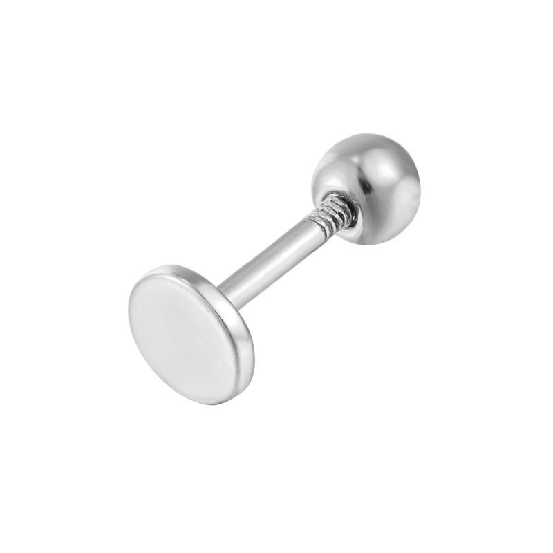 Sterling silver labret stud discount