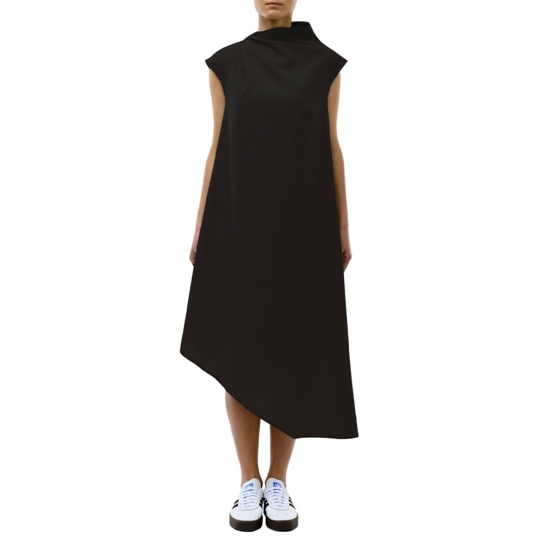 Thumbnail of Mid Season Asymmetric Dress In Black image