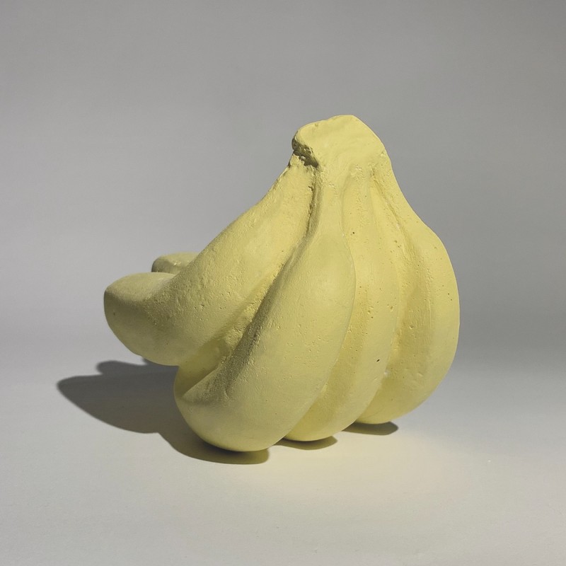 Thumbnail of Ornamental Concrete Banana Bunch Of Six Yellow image