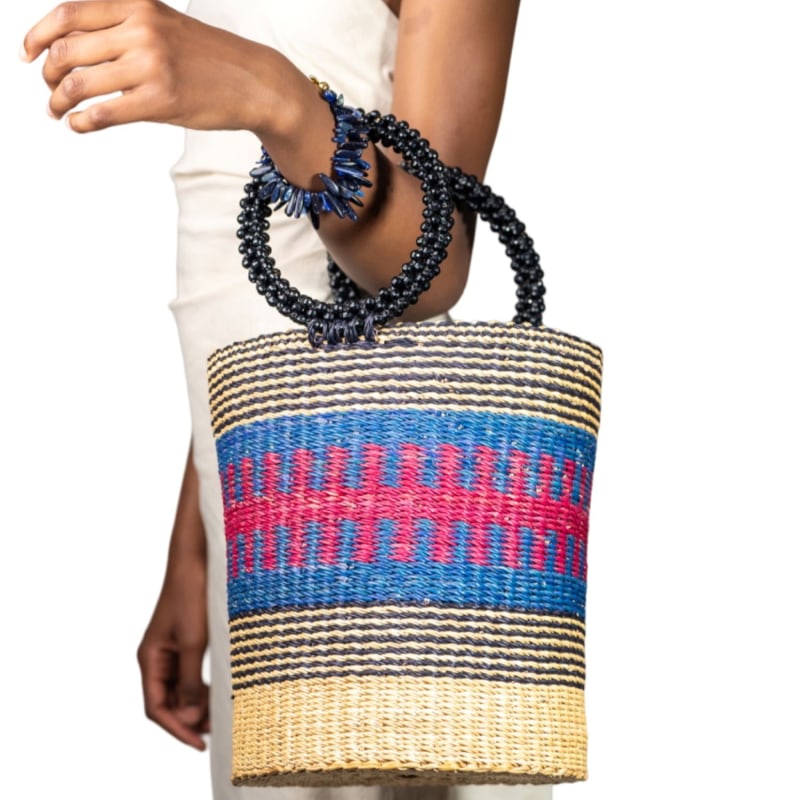 Thumbnail of Naa Straw Bucket Bag image