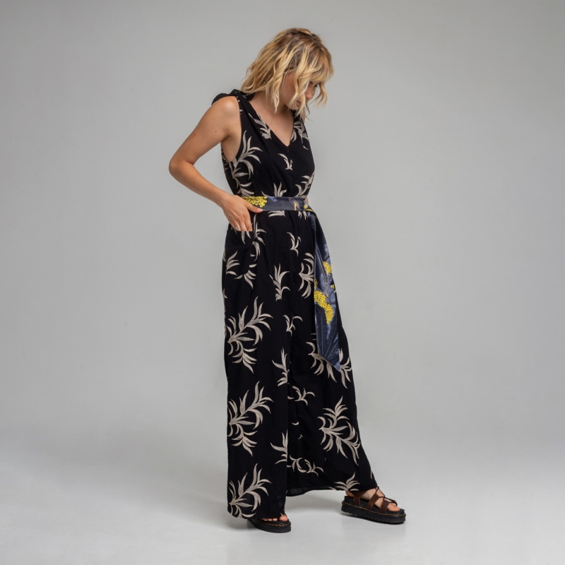 Thumbnail of Nana Printed Zipped Wide Palazzo Leg Jumpsuit image