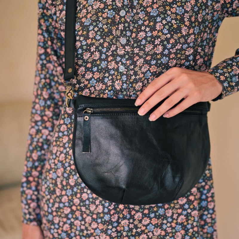 Thumbnail of Naomi Leather Sling Bag - Black image
