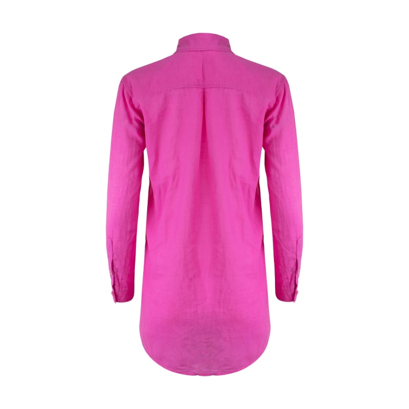 Thumbnail of Naomi Linen Tunic Blouse - Pink Aster image