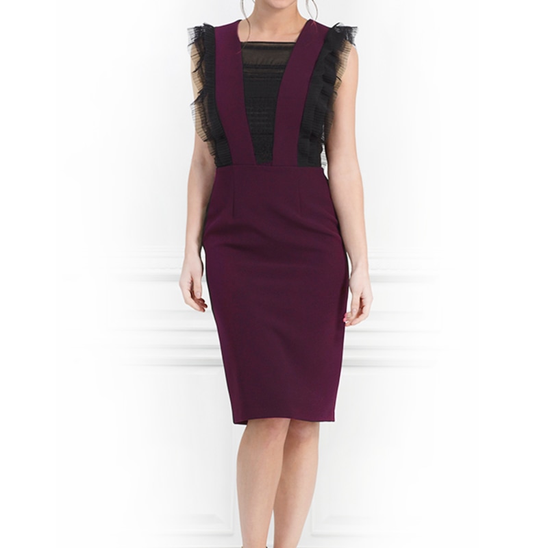 Thumbnail of Natasha Burgundy Dress image