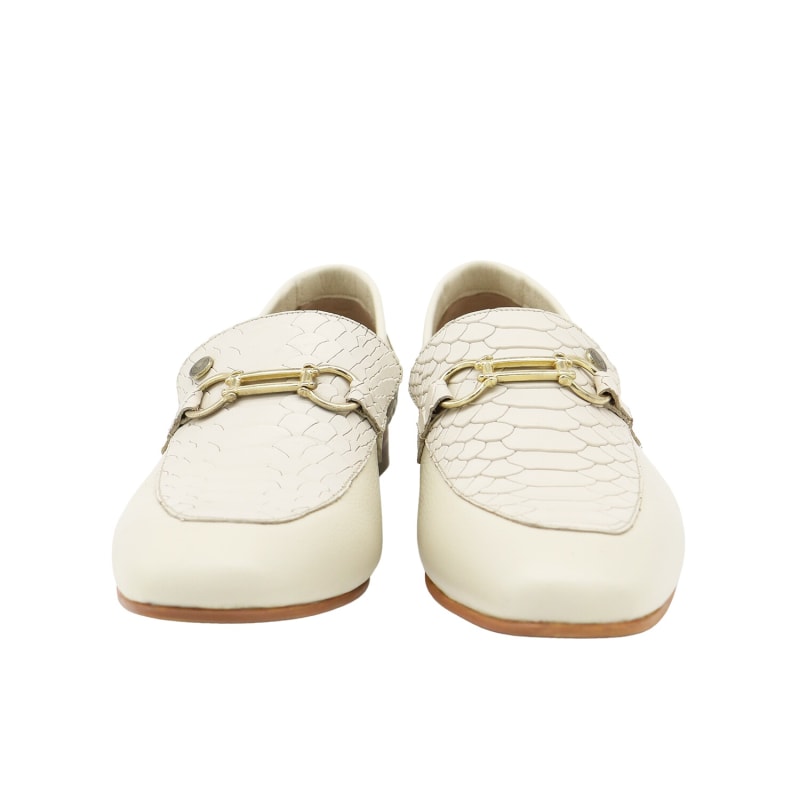 Thumbnail of Natural Loafers In Ivory Leather image