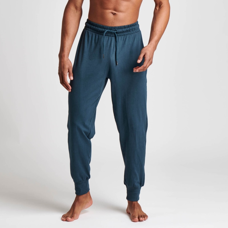 Navy cotton joggers top