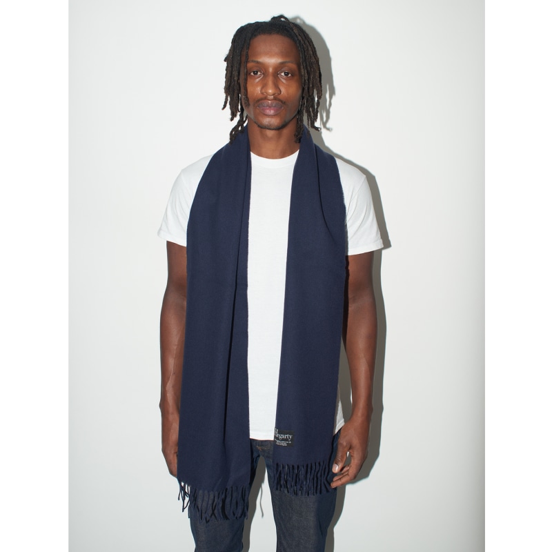 Thumbnail of Navy Lambswool Scarf Mens image