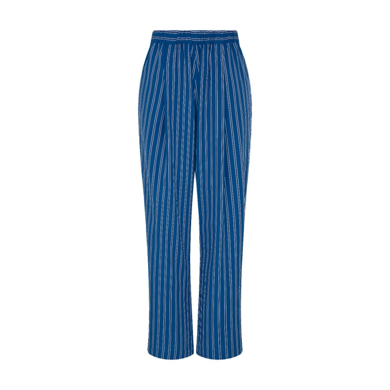 Thumbnail of Navy Stripe Cotton Trousers image