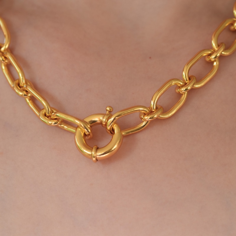 Thumbnail of Double Link Gold Chain image