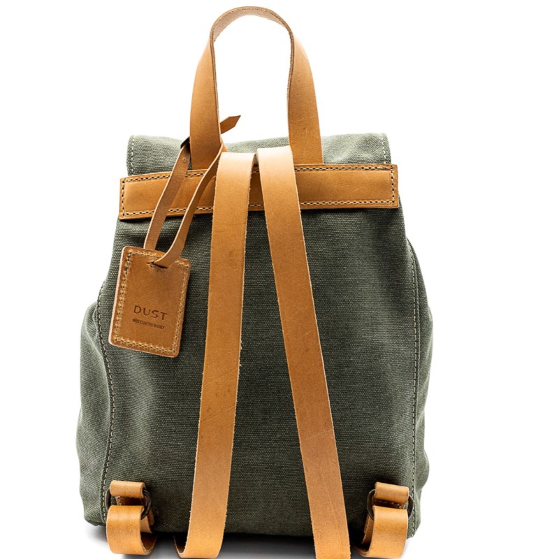 Thumbnail of Backpack In Cotton Green & Cuoio image