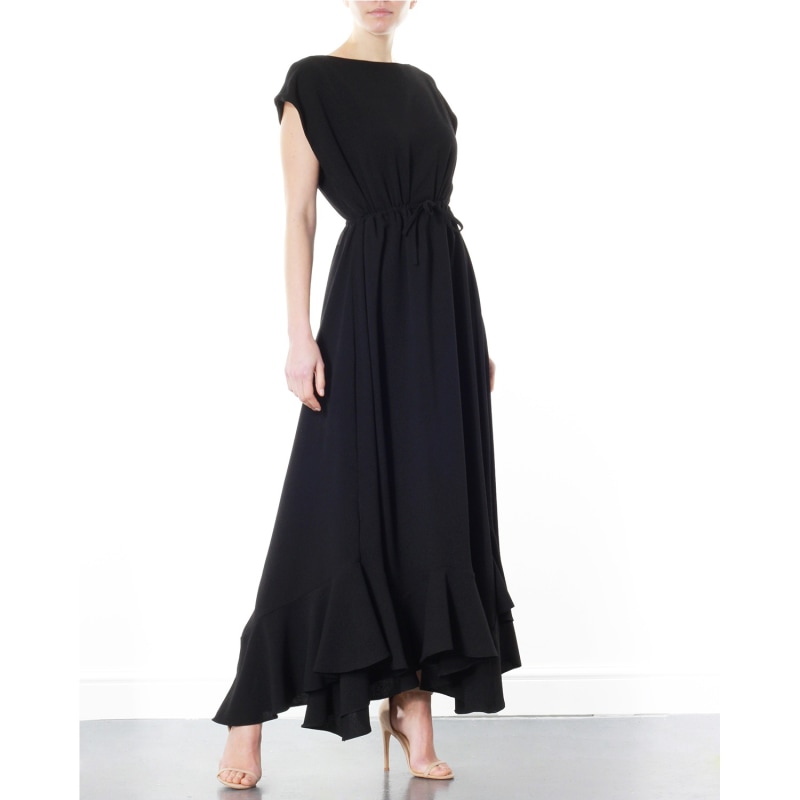 Arvee Black Maxi Dress | Meem Label | Wolf & Badger