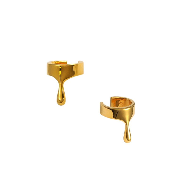 Thumbnail of Dripping Gold Vermeil Ear Cuff image