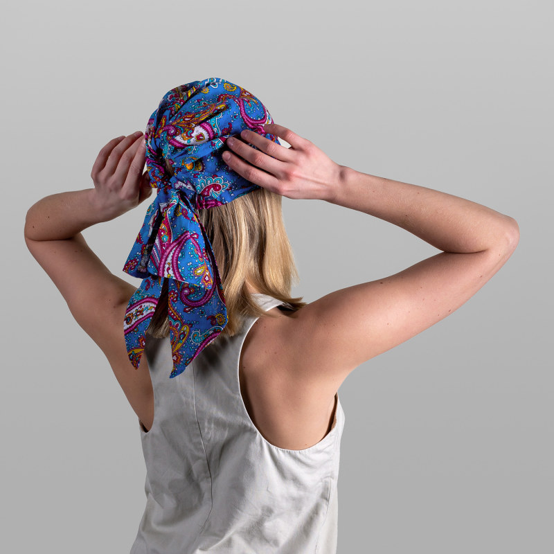 Thumbnail of Neli - Paisley Print Cotton Bandana image