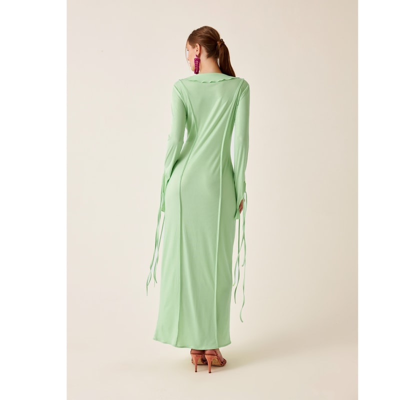 Thumbnail of Nellie Long Beach Dress In Lime image