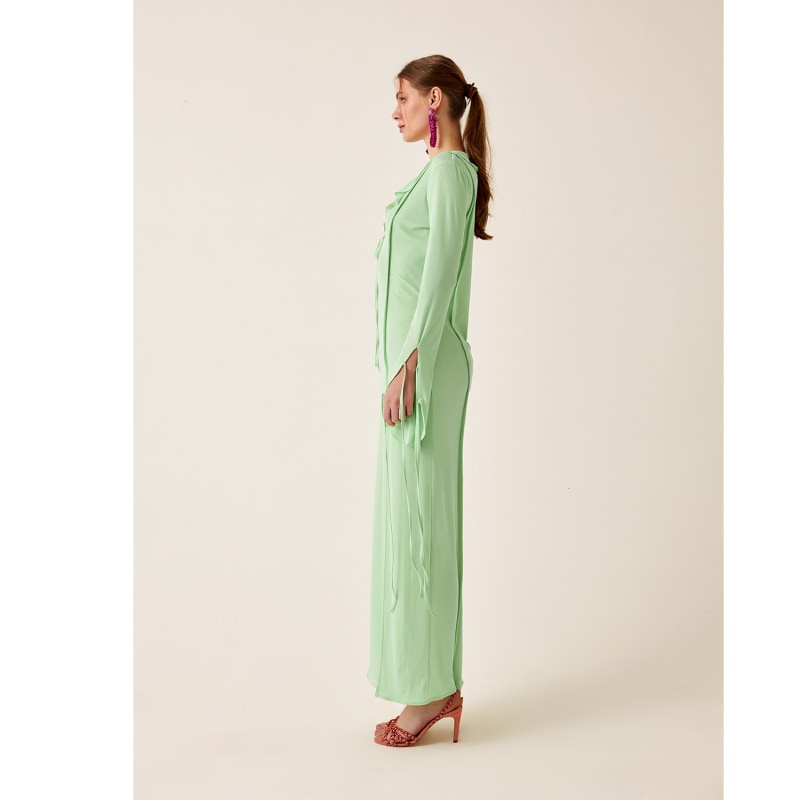 Thumbnail of Nellie Long Beach Dress In Lime image