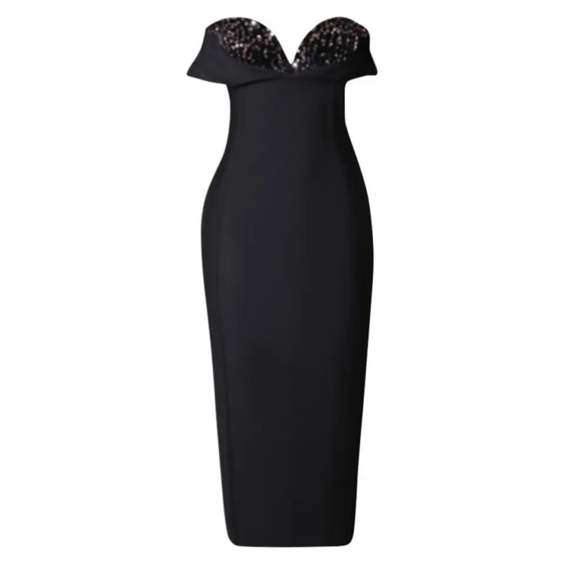 Thumbnail of Nevae Black Bodycon Dress image