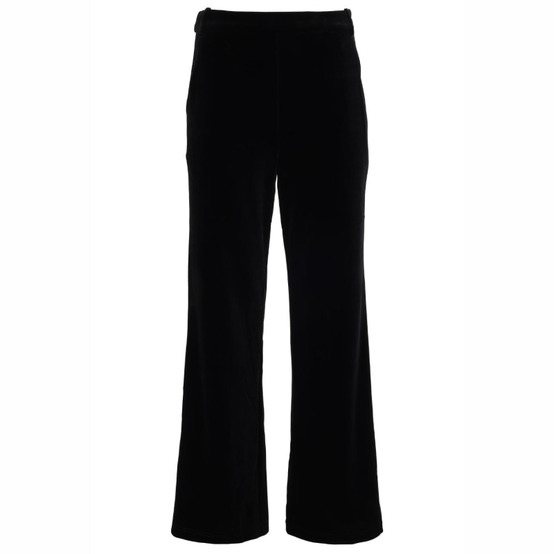 Petite black velvet trousers discount
