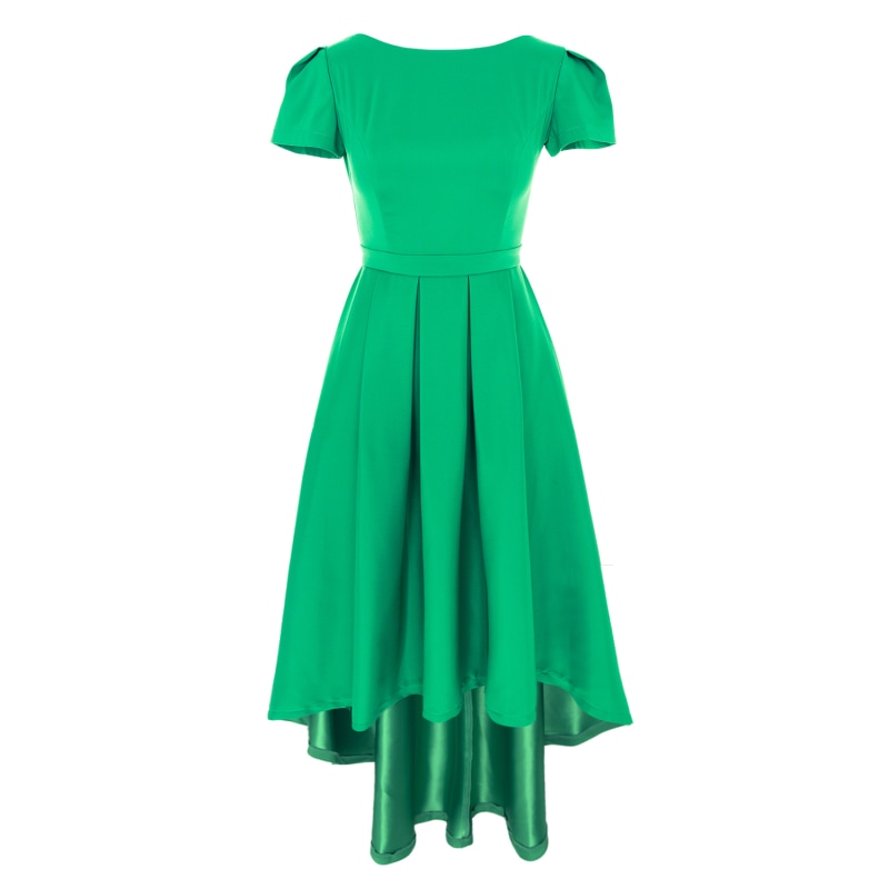 New York Classic Asymmetrical Dress With Pockets In Green | ROSERRY ...