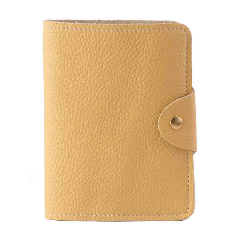 Designer Vegetable Tanned Leather Passport Cover Dark Brown