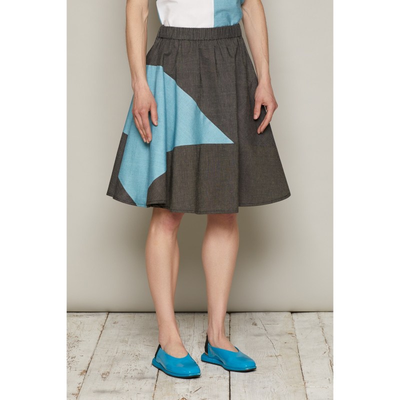 Thumbnail of Koko Skirt Grey In Organic Cotton image